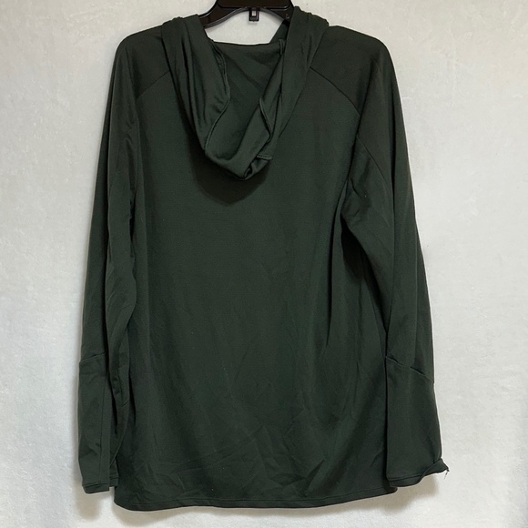 2 Under Armour Men's Hoodie Large Green & Blue Hooded Fitted Long Sleeve Shirt - Picture 6 of 12